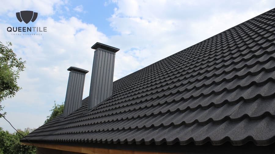 A roof finished in QUEENTILE STANDARD
