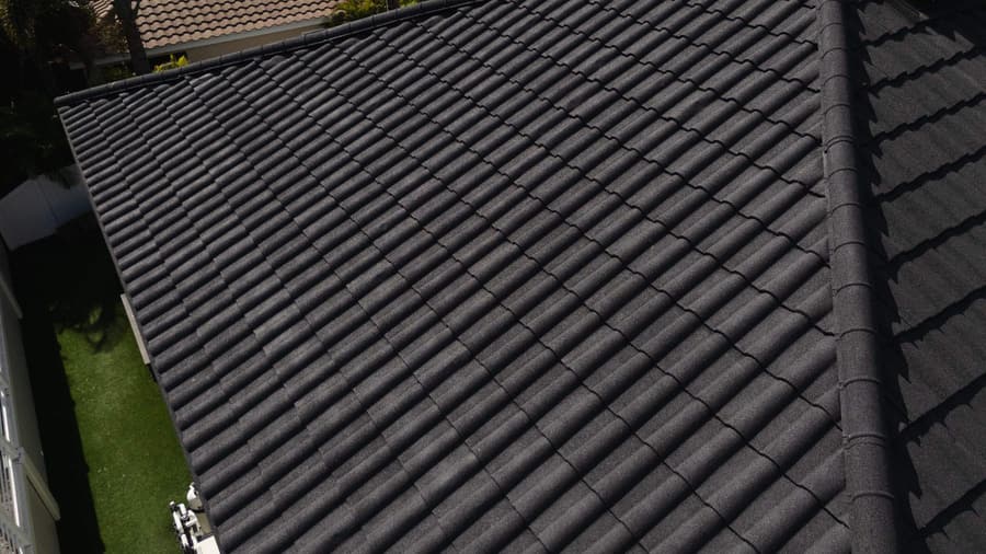 A roof finished in QUEENTILE VERONA