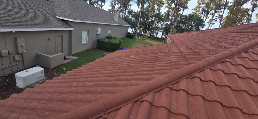 A roof finished in QUEENTILE VERONA
