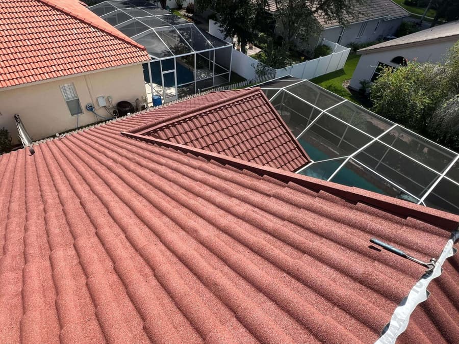 A roof finished in QUEENTILE VERONA
