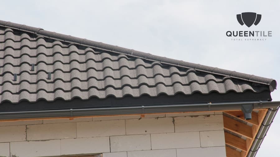 A roof finished in QUEENTILE VERONA
