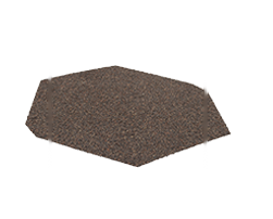 Triangular Ridge End Cap — QUEENTILE stone-coated roofing accessory
