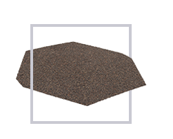 Triangular ridge end cap